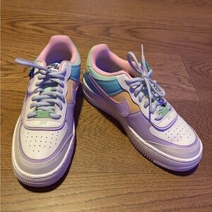 Nike Air Force 1 Shadow – Pastel Multi Color 🌸💜